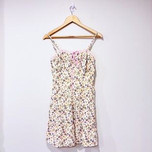 Cream floral dress